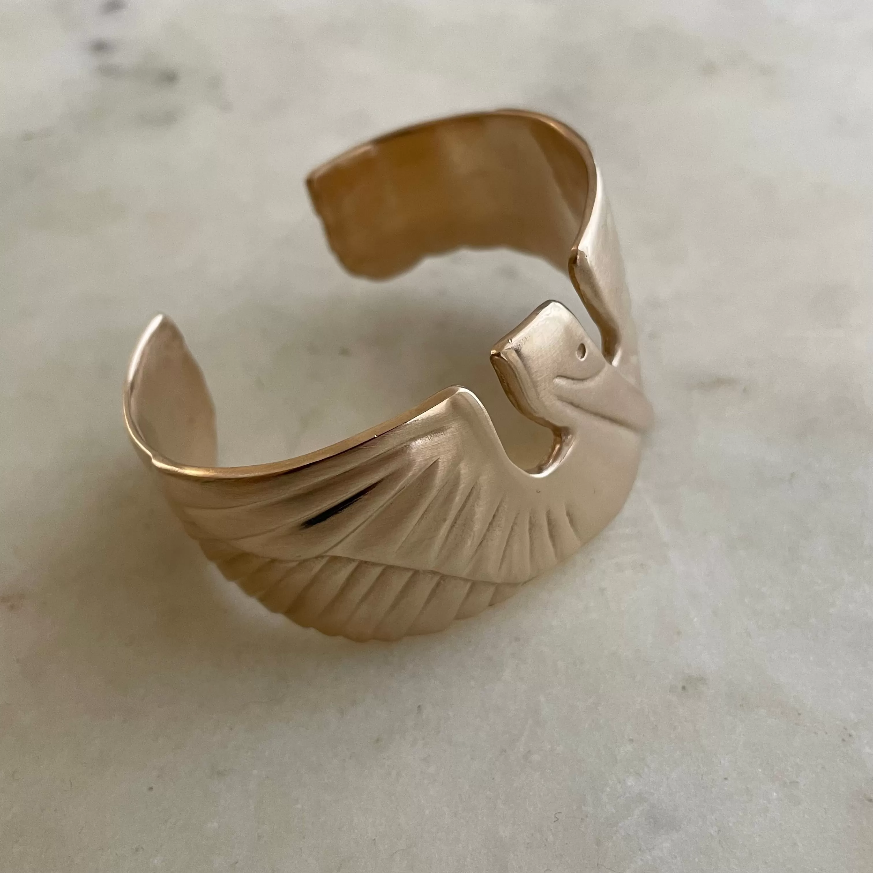 14K GOLD PELICAN CUFF