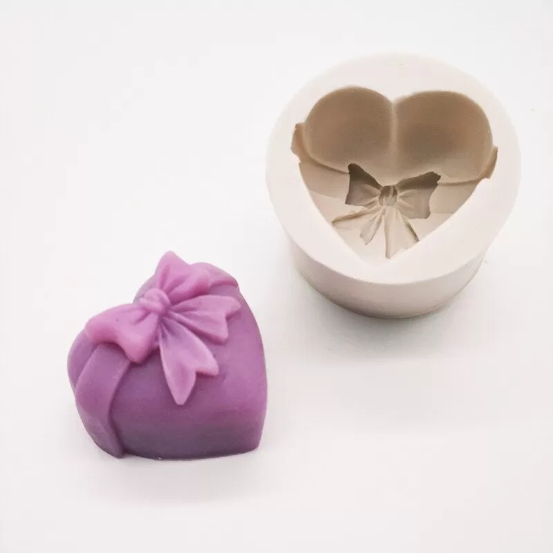 3D Silicone Soap Mold Heart Love Rose Flower