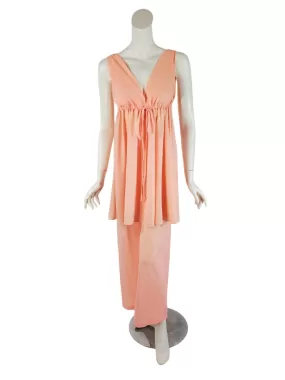 60s Van Raalte Lounging Pajamas Set - sm, med