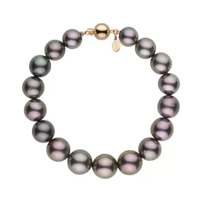 8.5-10.7 mm AA /AAA Tahitian Round Pearl Bracelet