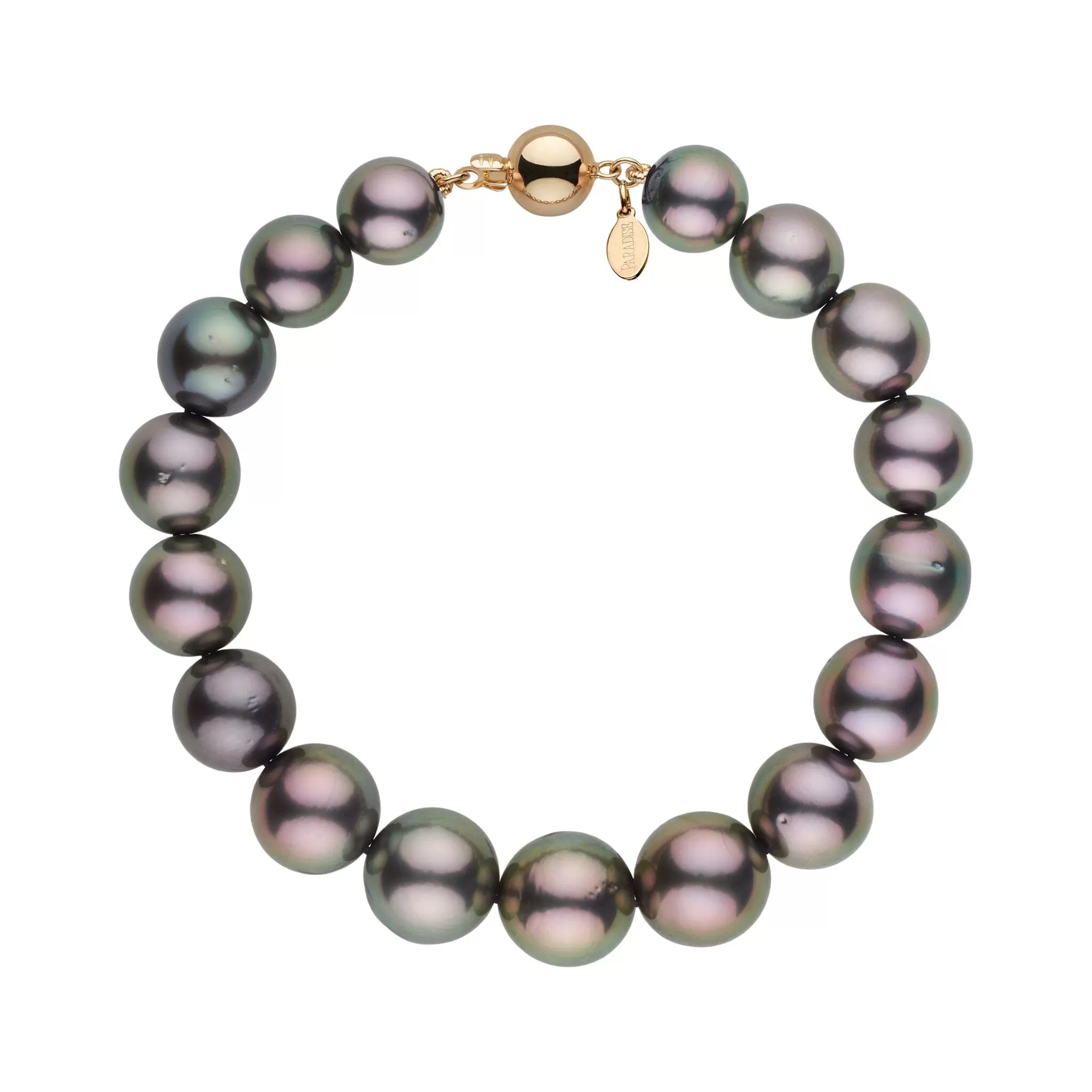 8.5-10.7 mm AA /AAA Tahitian Round Pearl Bracelet