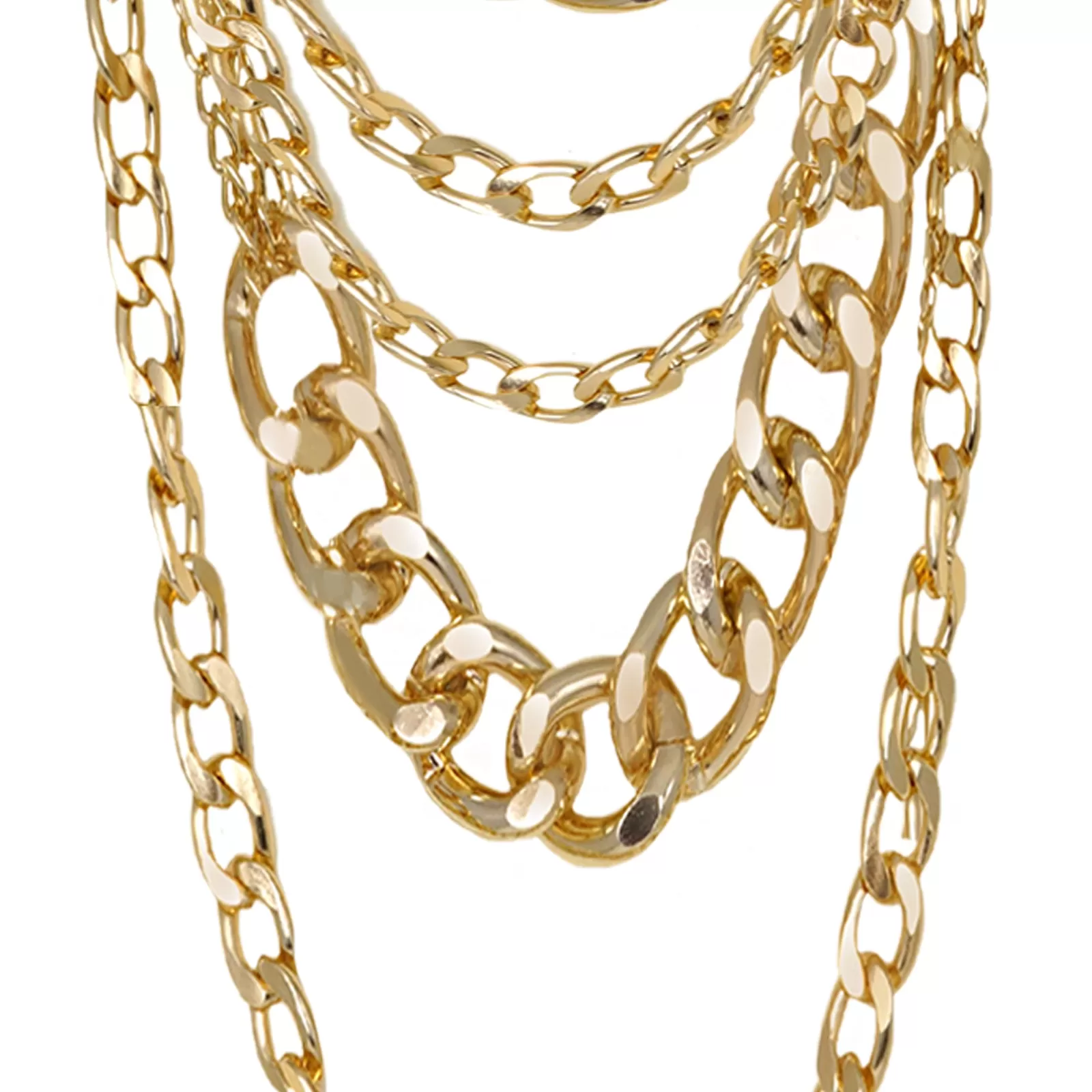 Alice Chain Link Gold Layered Necklace