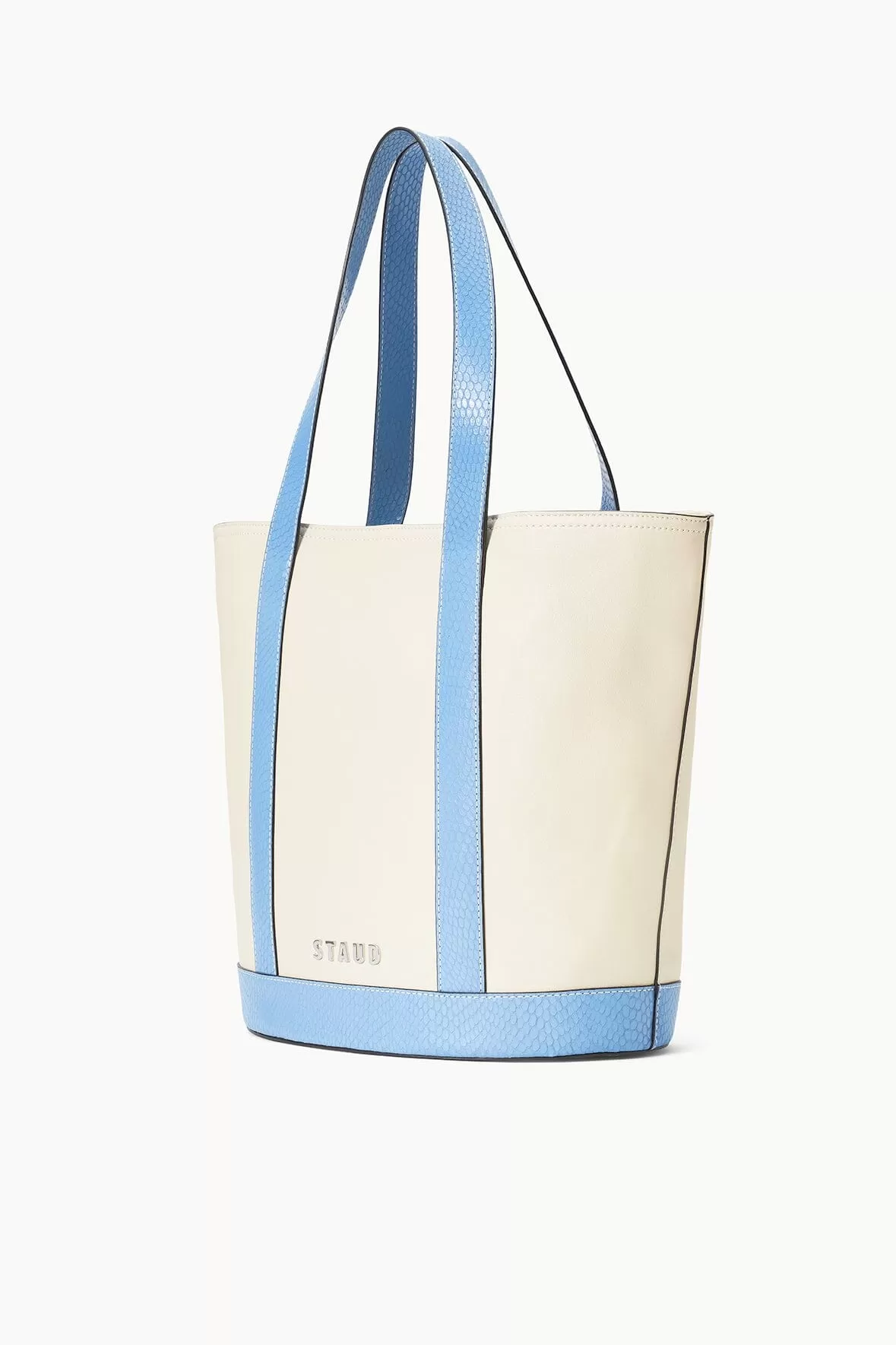 ALLORA TOTE | CREAM STAUD BLUE