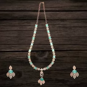 American Diamonds Long Necklace Set By Asp Fashion Jewellery