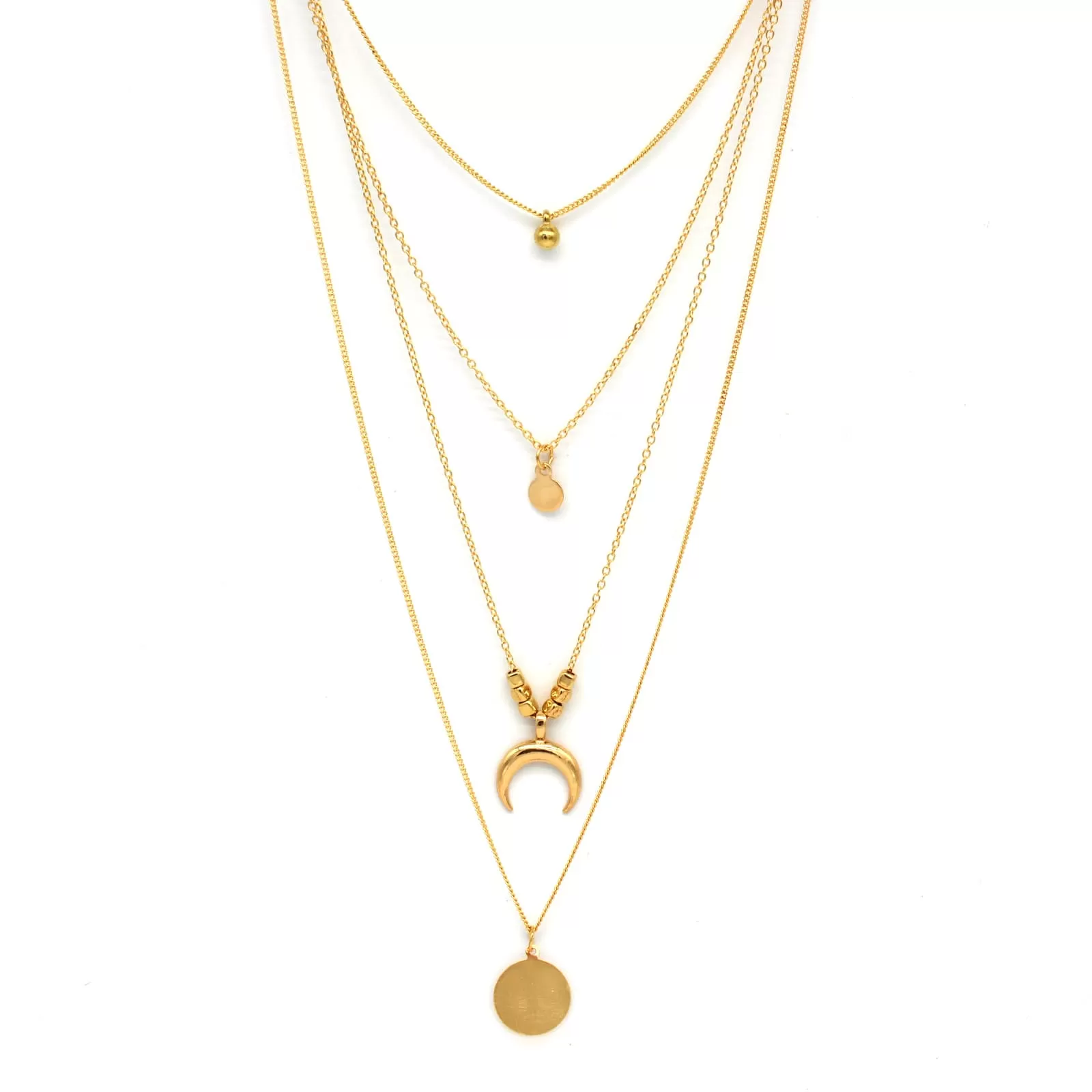 Aurora Layered Gold Necklace