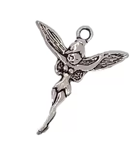 AVBeads Bulk Charms Large Fairy TBell Silver  29mm x 24mm Metal Charms 100pcs