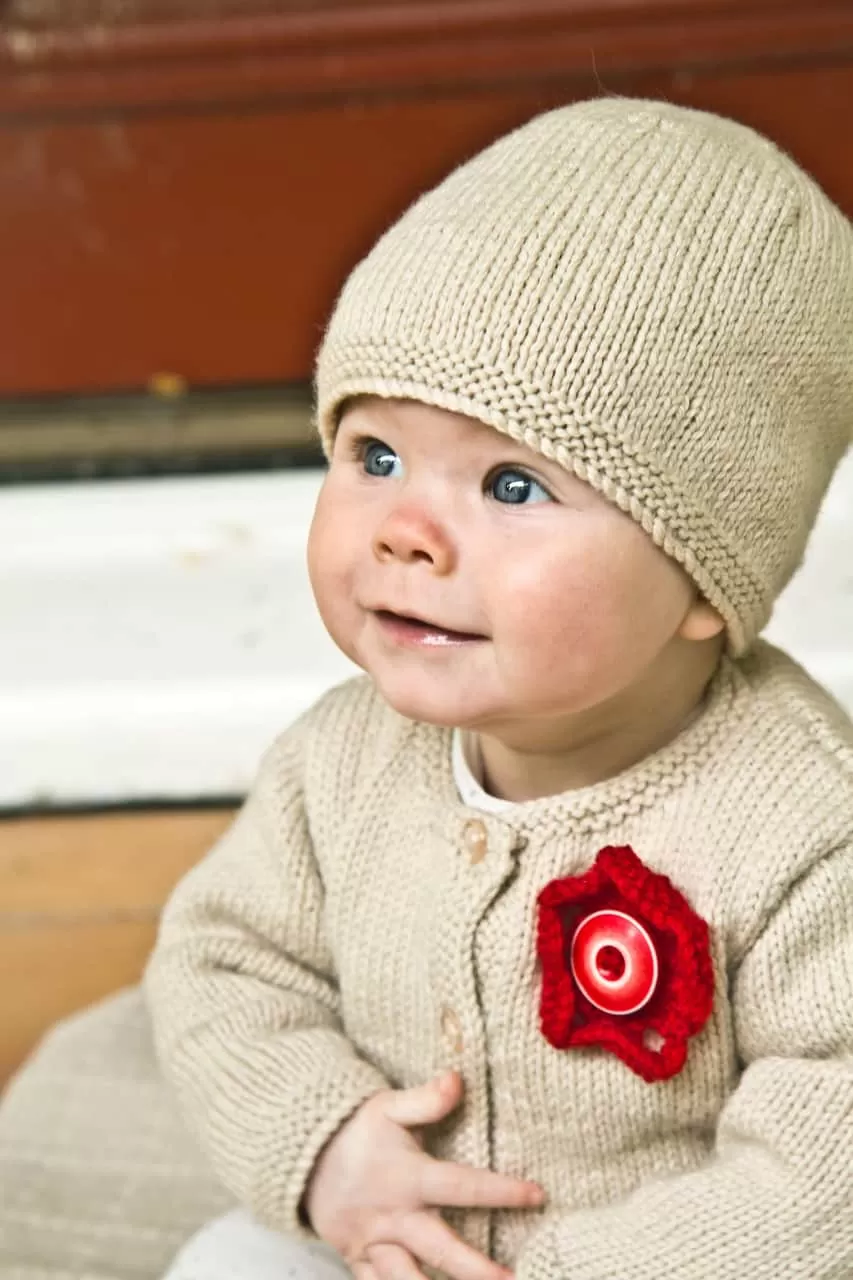 Baby Cakes Indiana Cardi & Hat 8ply #Bc40 - 0 to 12 months Knitting Pattern