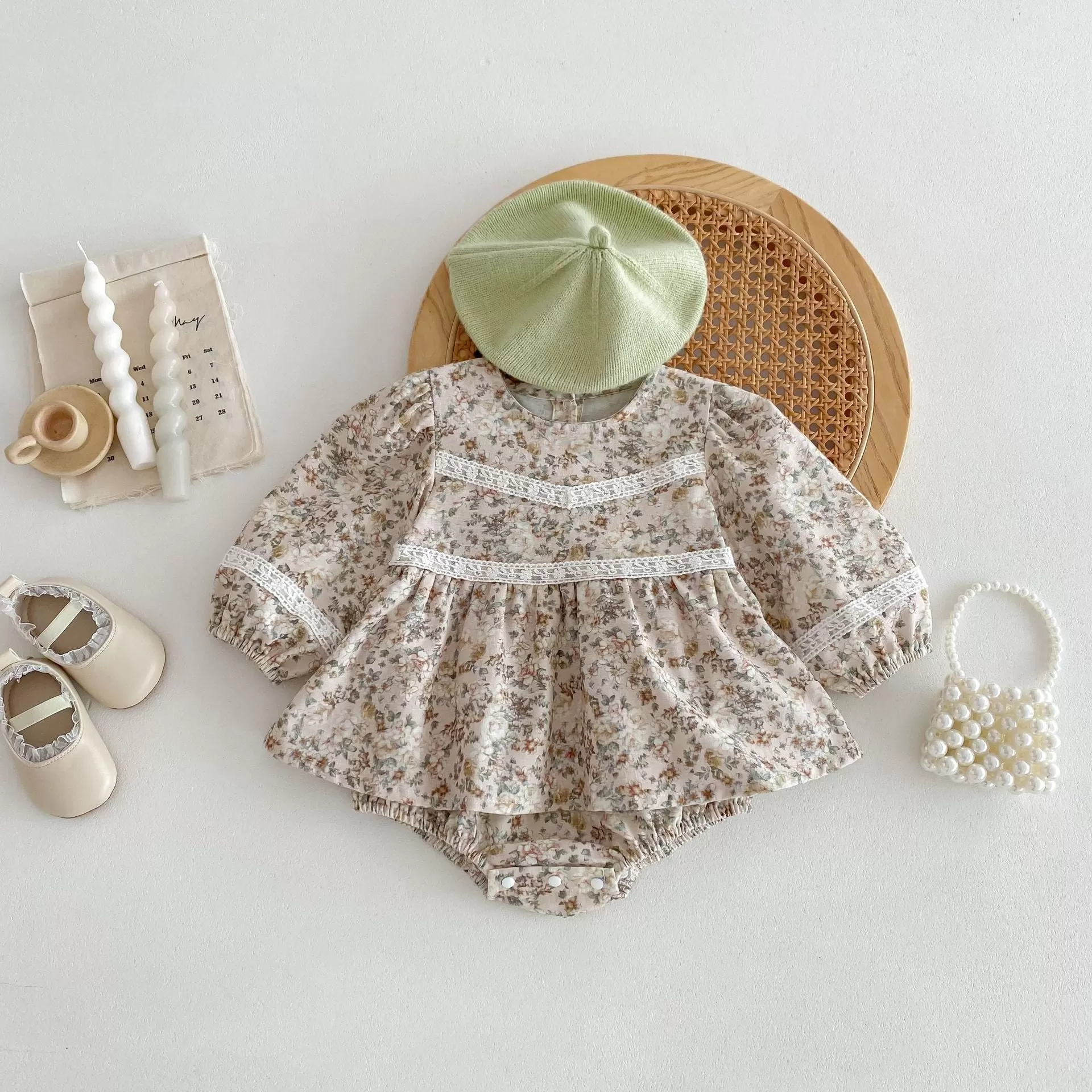 Baby Kid Girls Flower Rompers Wholesale 240301154