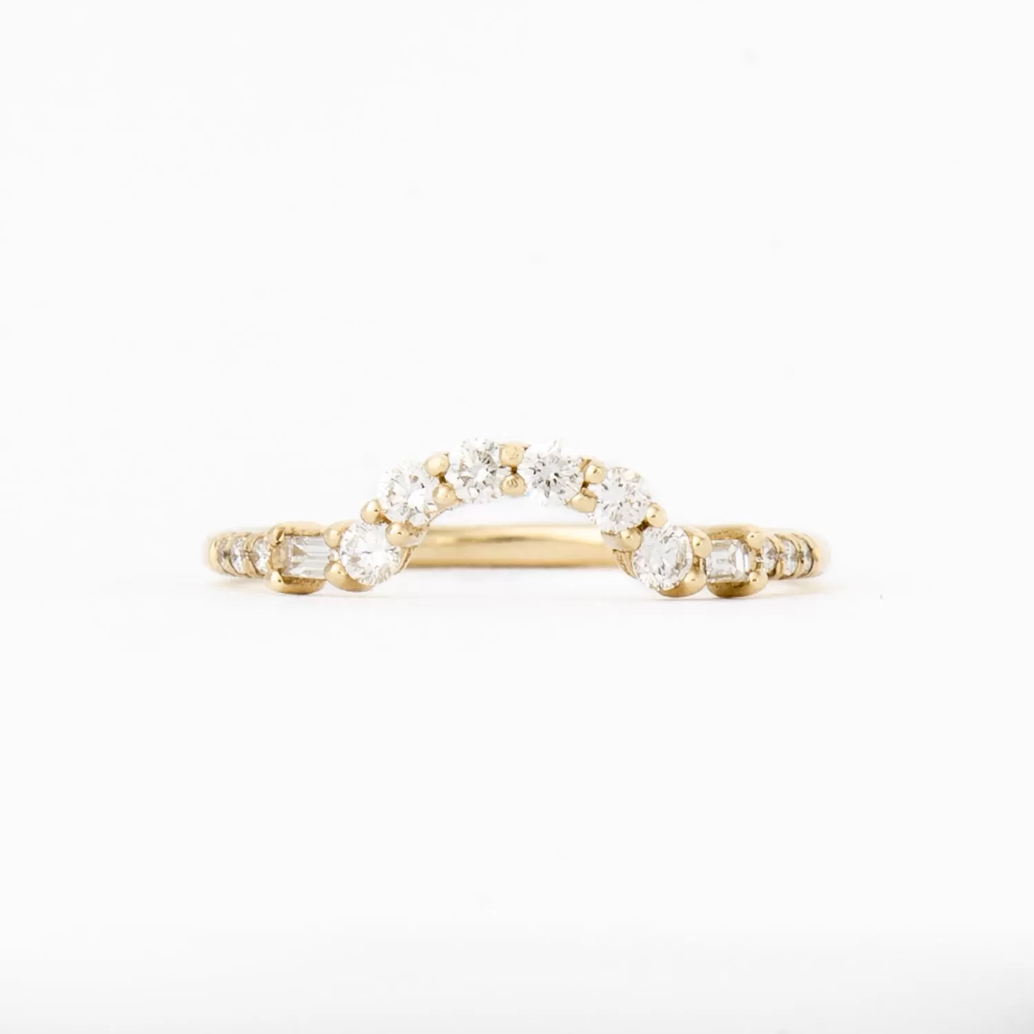 Baguette Diamond Arch Ring