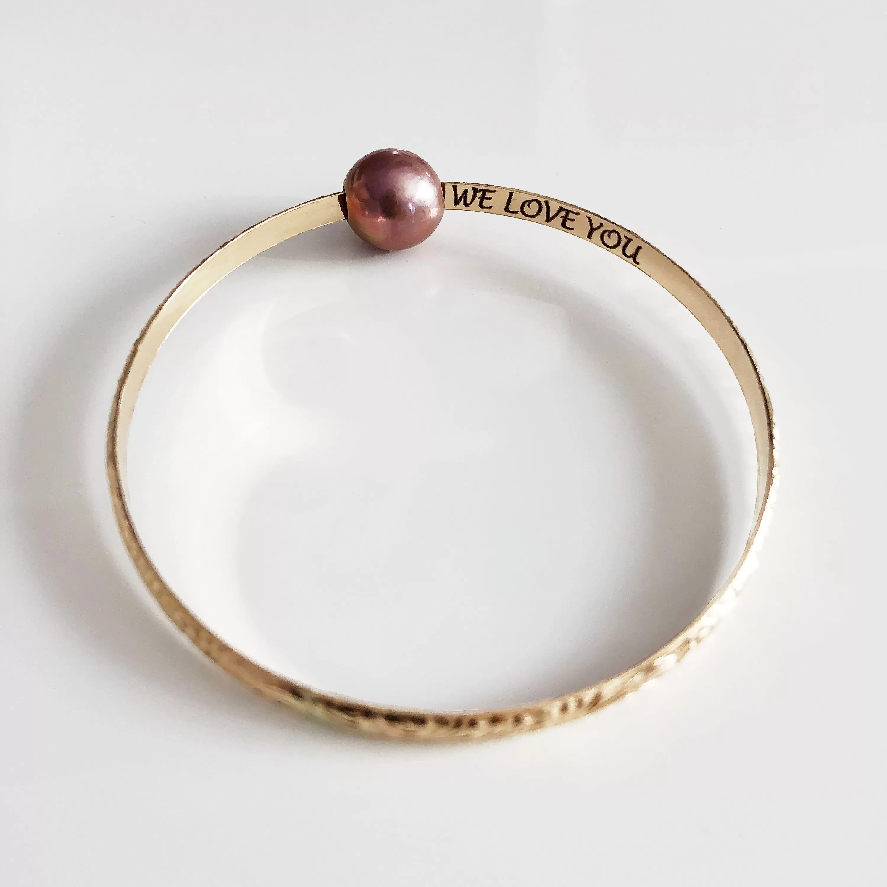 Bangle ALII - pink Edison pearl ( B315)