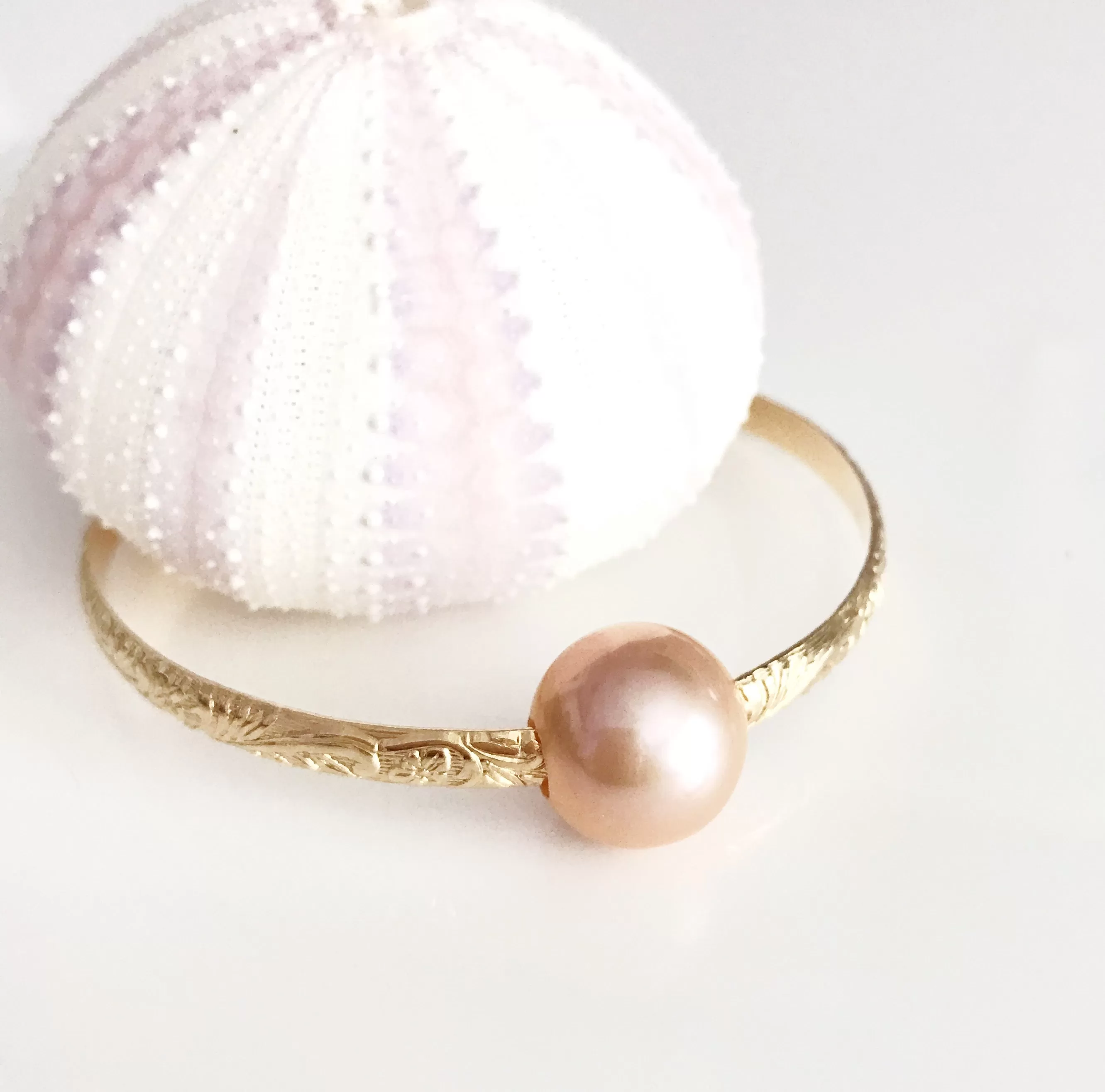 Bangle ALII - pink Edison pearl ( B315)