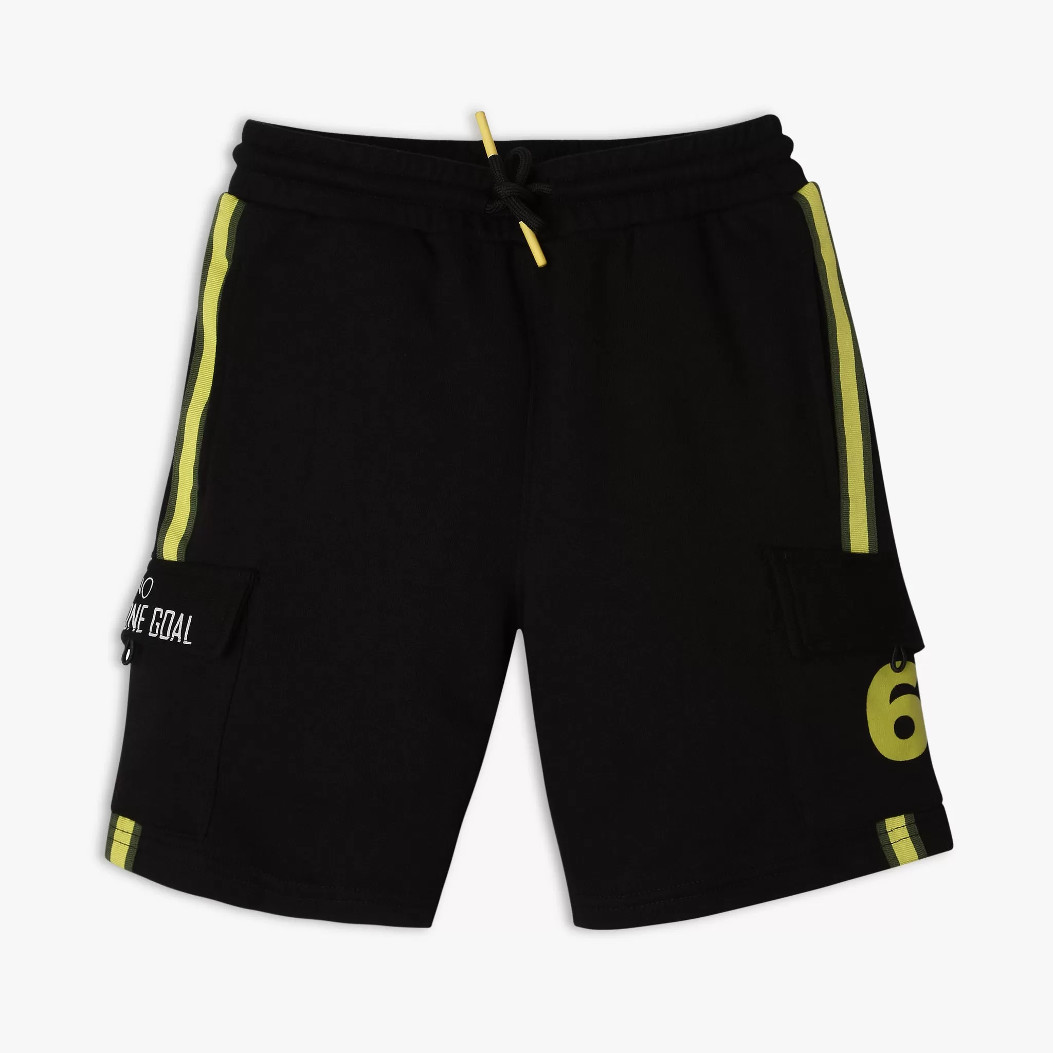 Boy's Regular Fit Solid Mid Rise Shorts