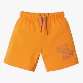 Boy's Regular Fit Solid Mid Rise Shorts