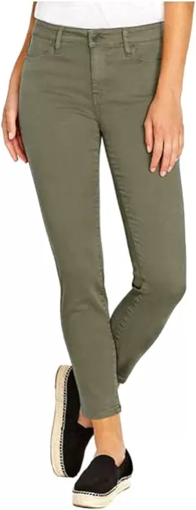 Buffalo David Bitton Women's Mid-Rise Soft Stretch Ankle Skinny Pants