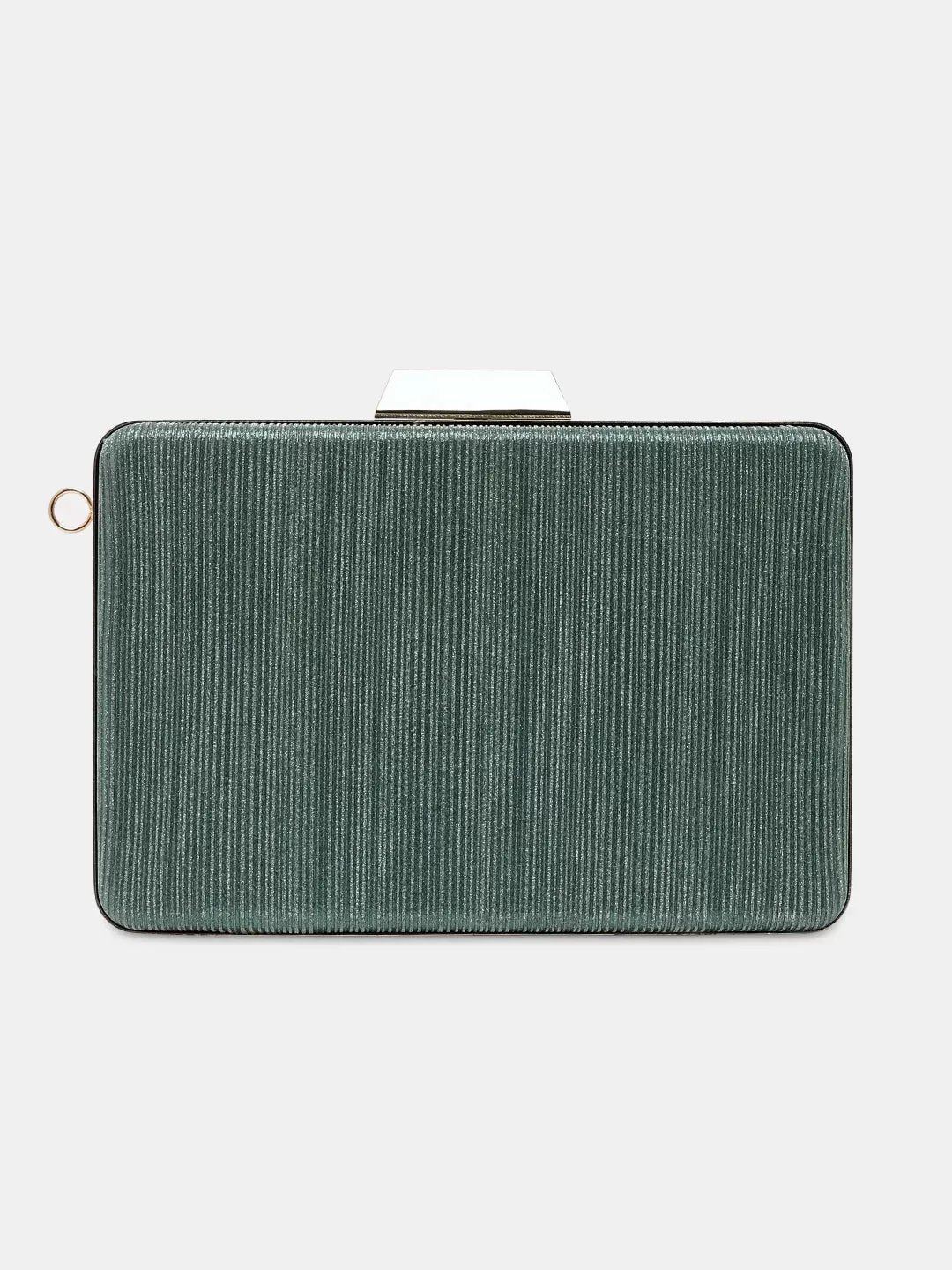 Caprese Goldy Clutch Small Green