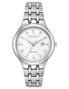 Citizen Womens Eco-Drive Corso - White Dial - Stainless Steel - Bracelet - Date