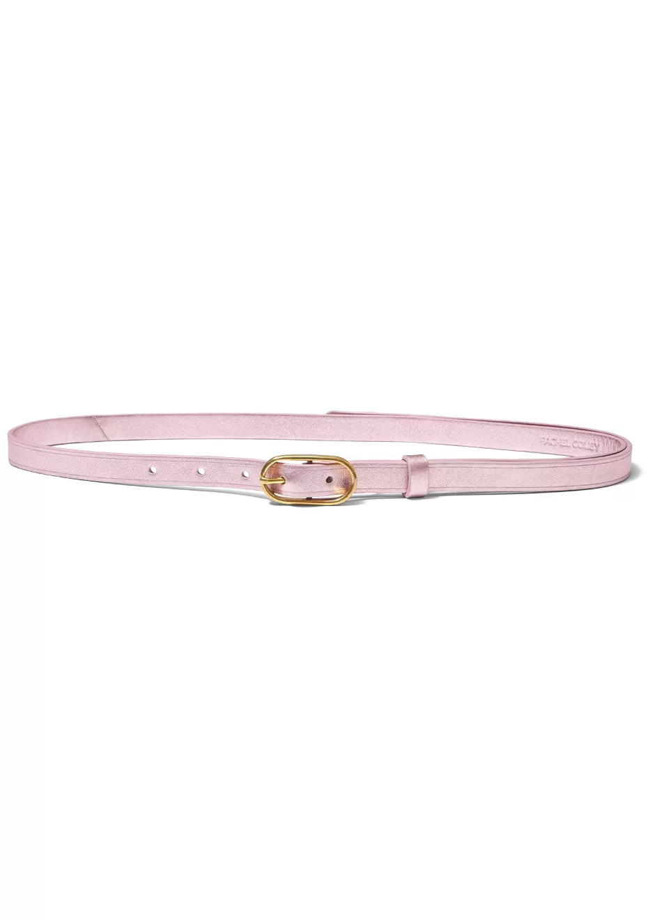 Claud Belt Metallic Leather Blush