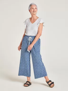 Clementine Organic Cotton Jersey Culotte - Navy