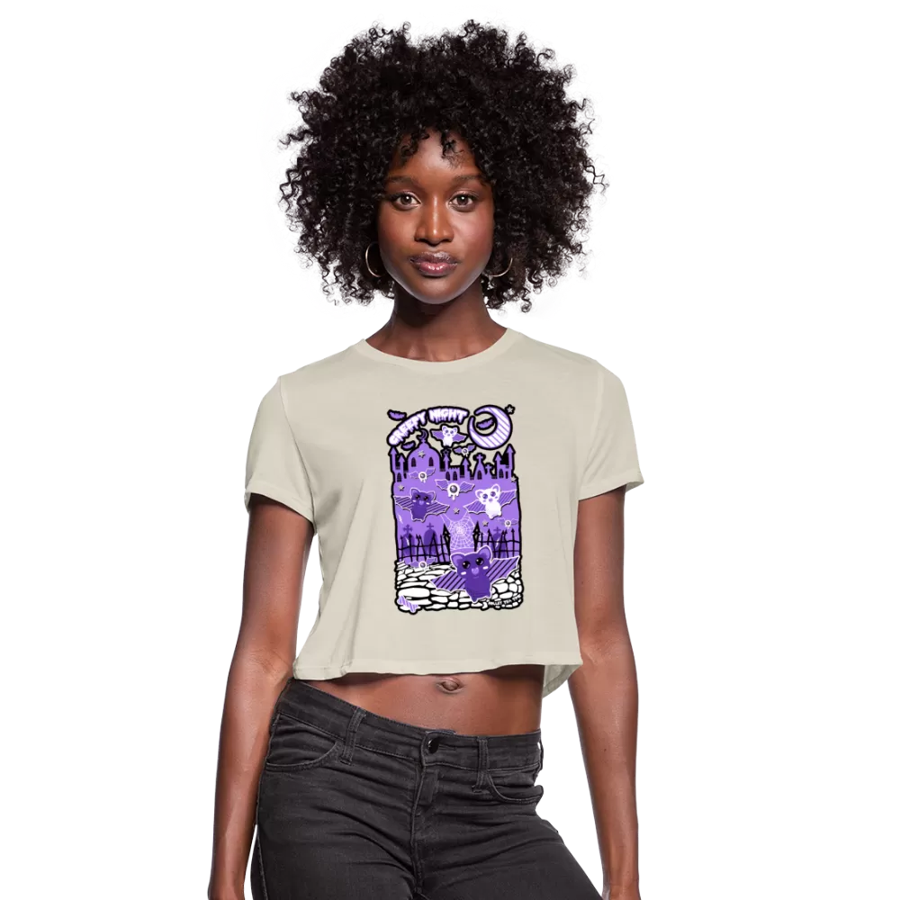 Creepy Night Women's Cropped T-Shirt