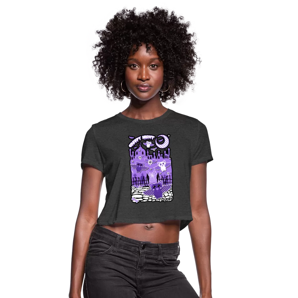 Creepy Night Women's Cropped T-Shirt