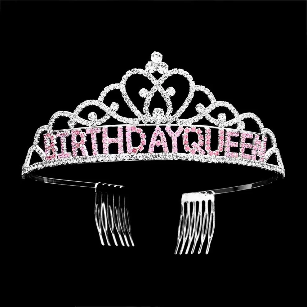 Crystal Rhinestone Birthday Queen Party Tiara