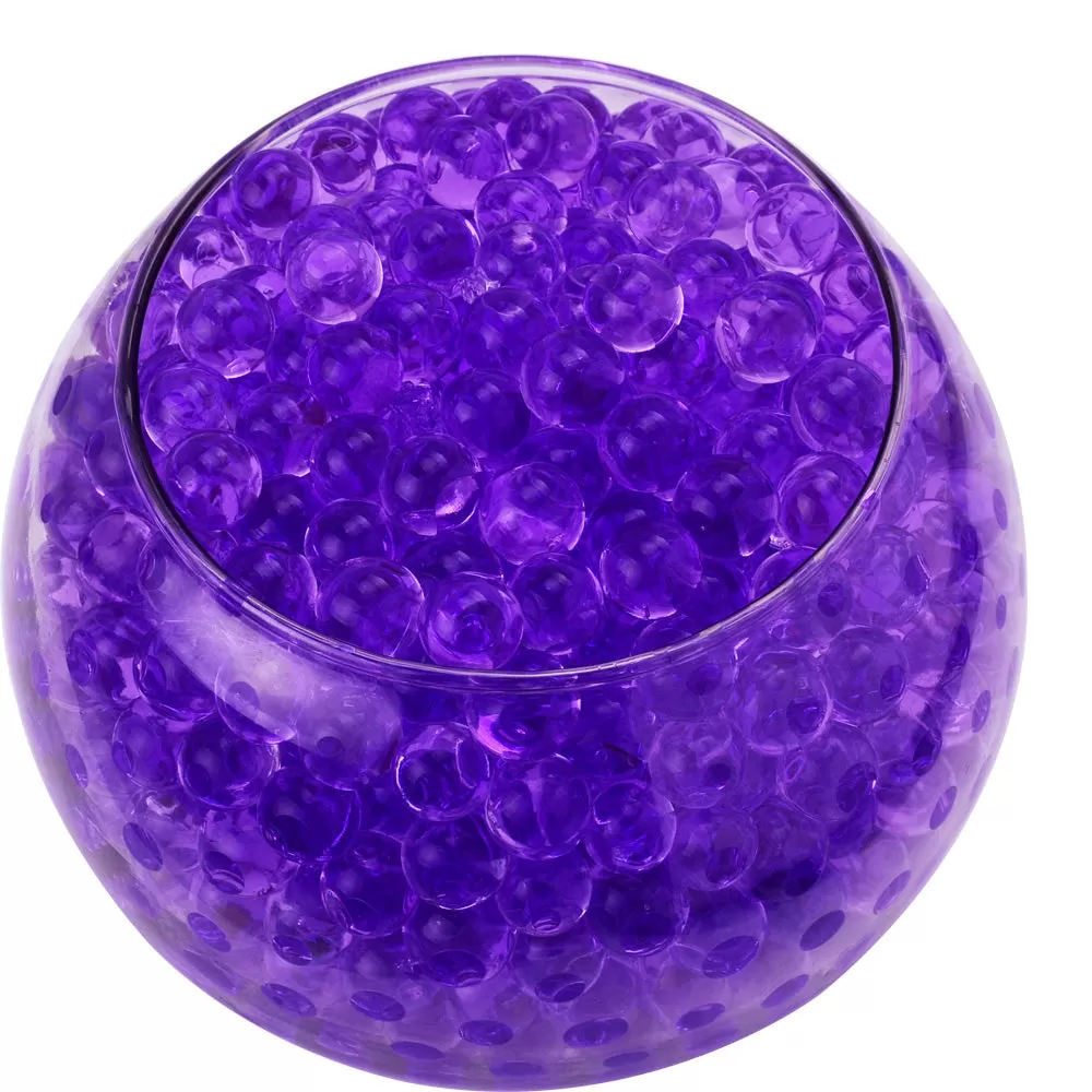 Crystal Soil Water Beads Mud Balls for Wedding, Party, Decor, Flower Arrangements,Grow Ball Craft-Home Decor purple 100 gram/lot 10180436