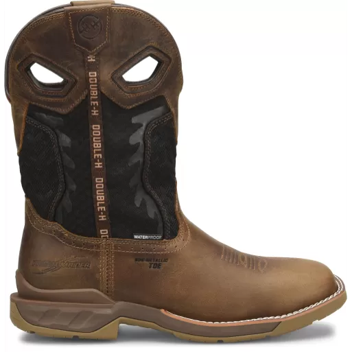 Double H Men's Zenon 11" Comp Toe WP Western Work Boot- Brown - DH5366