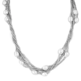 Dove Silver Pearl Necklace