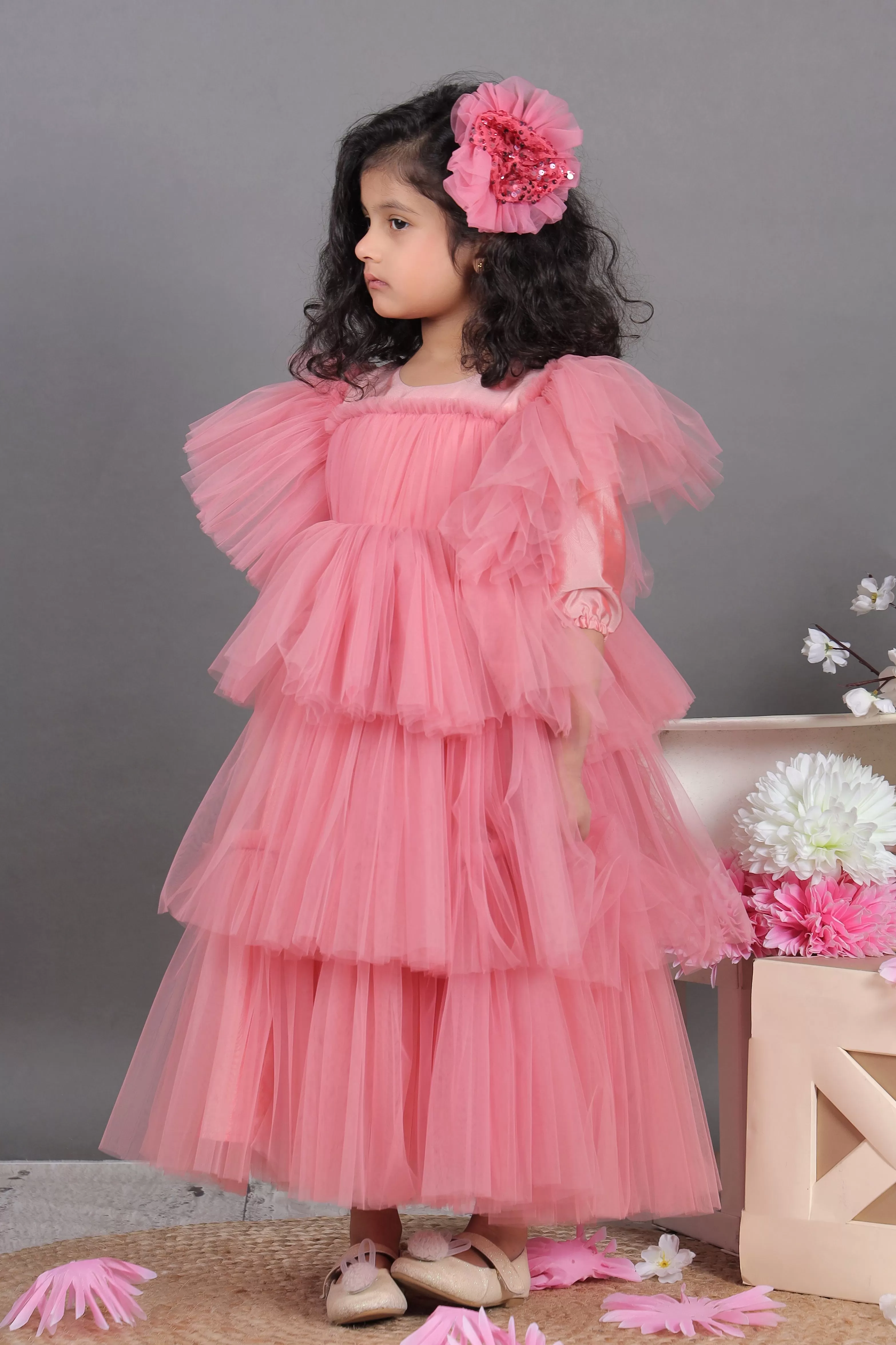 Dusty Ruffles Dress