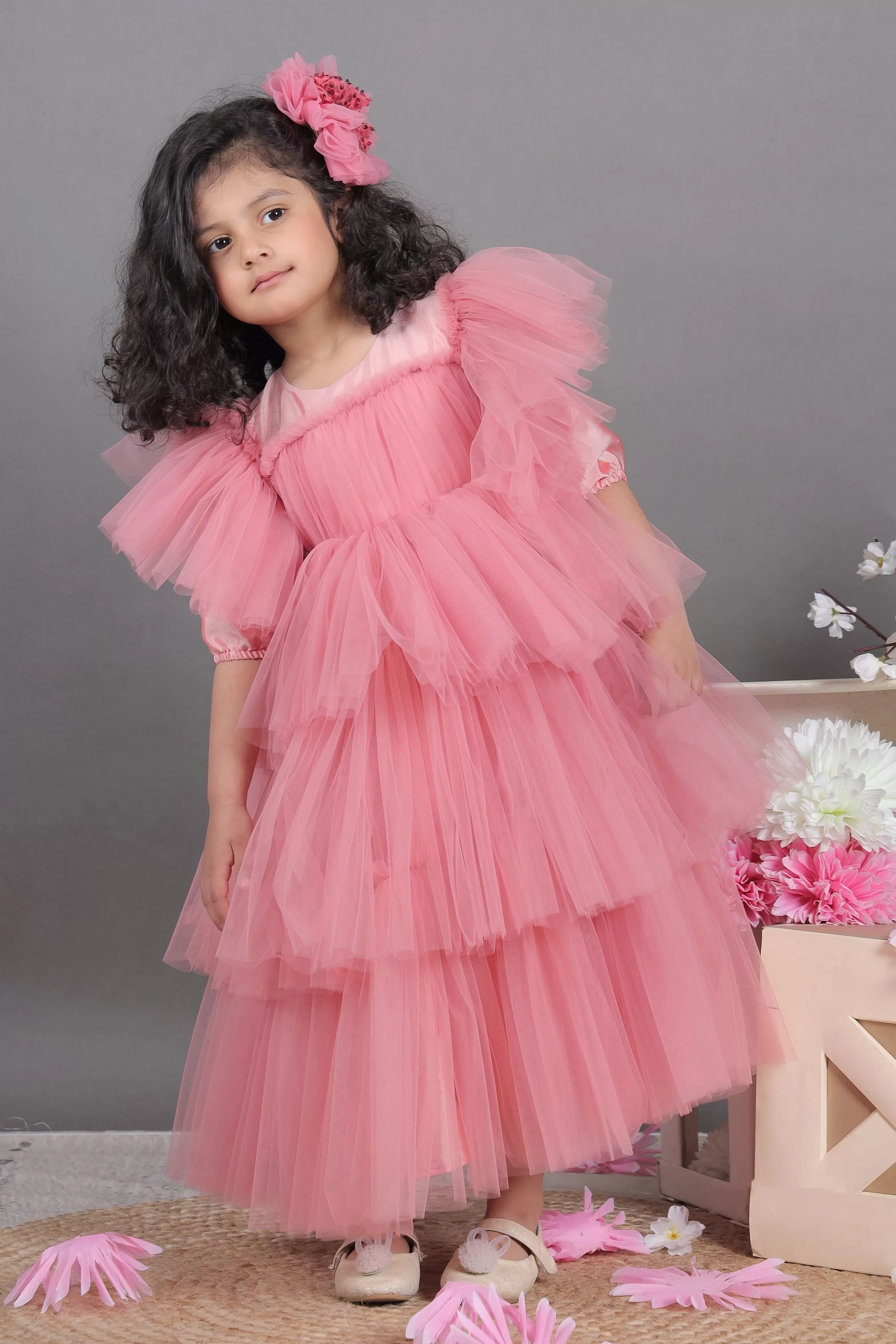 Dusty Ruffles Dress