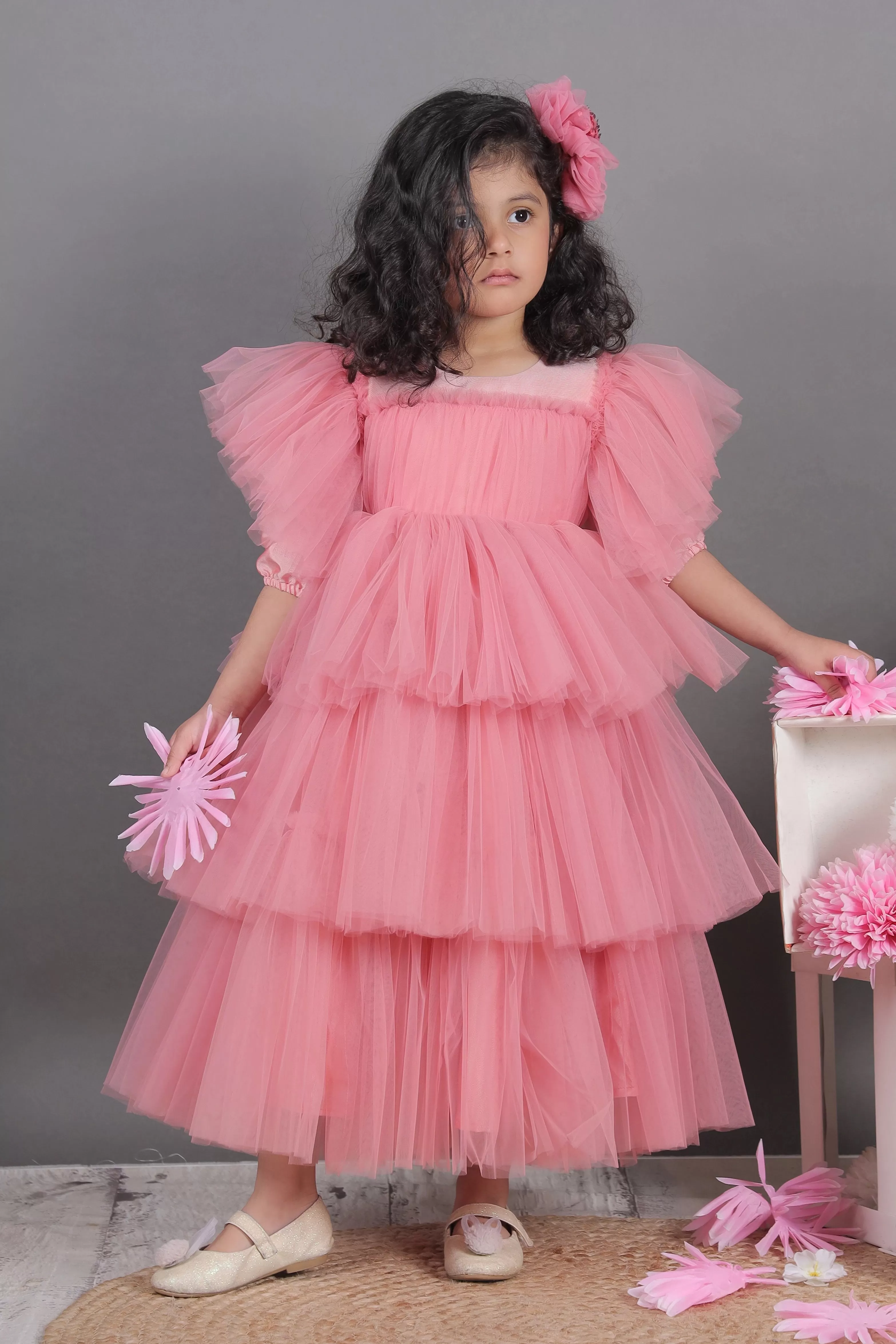 Dusty Ruffles Dress