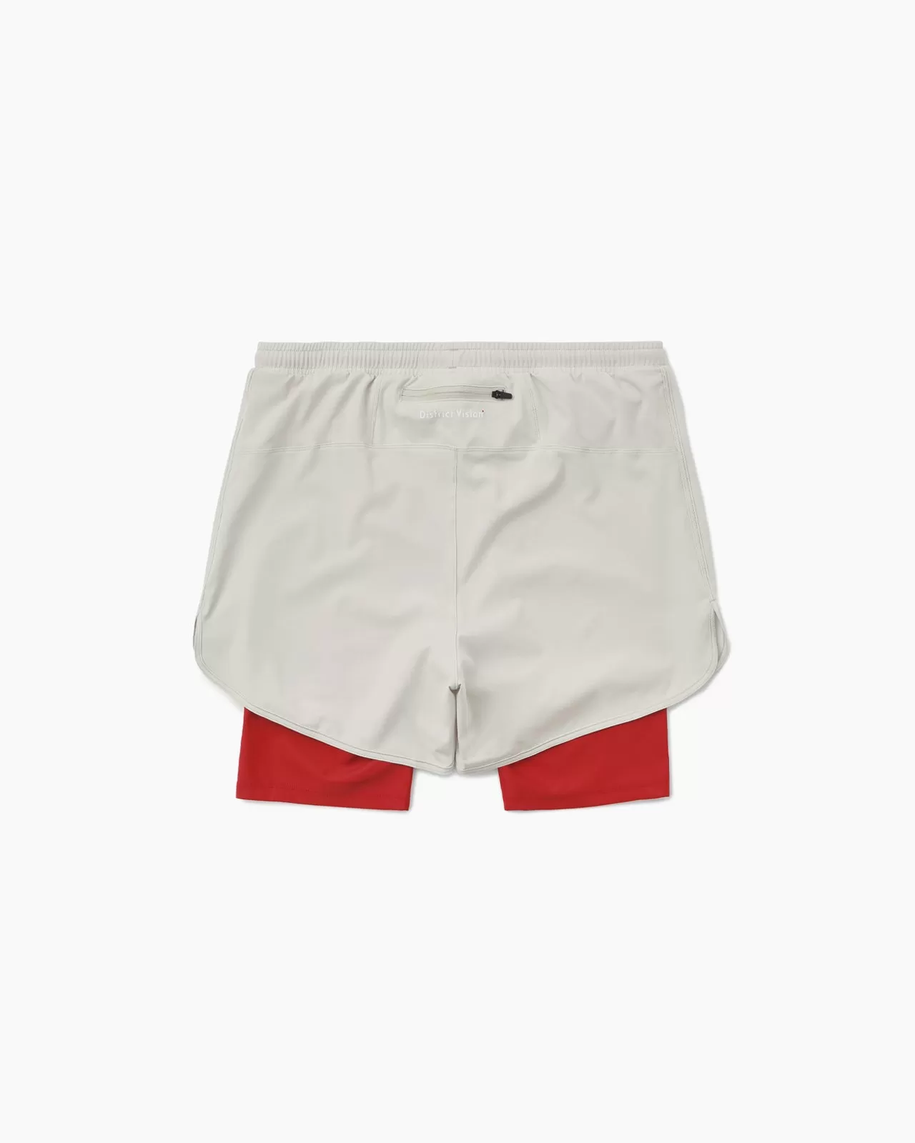 DV   NB Ripstop Layered Pocketed Trail Shorts Fog / Goji Red