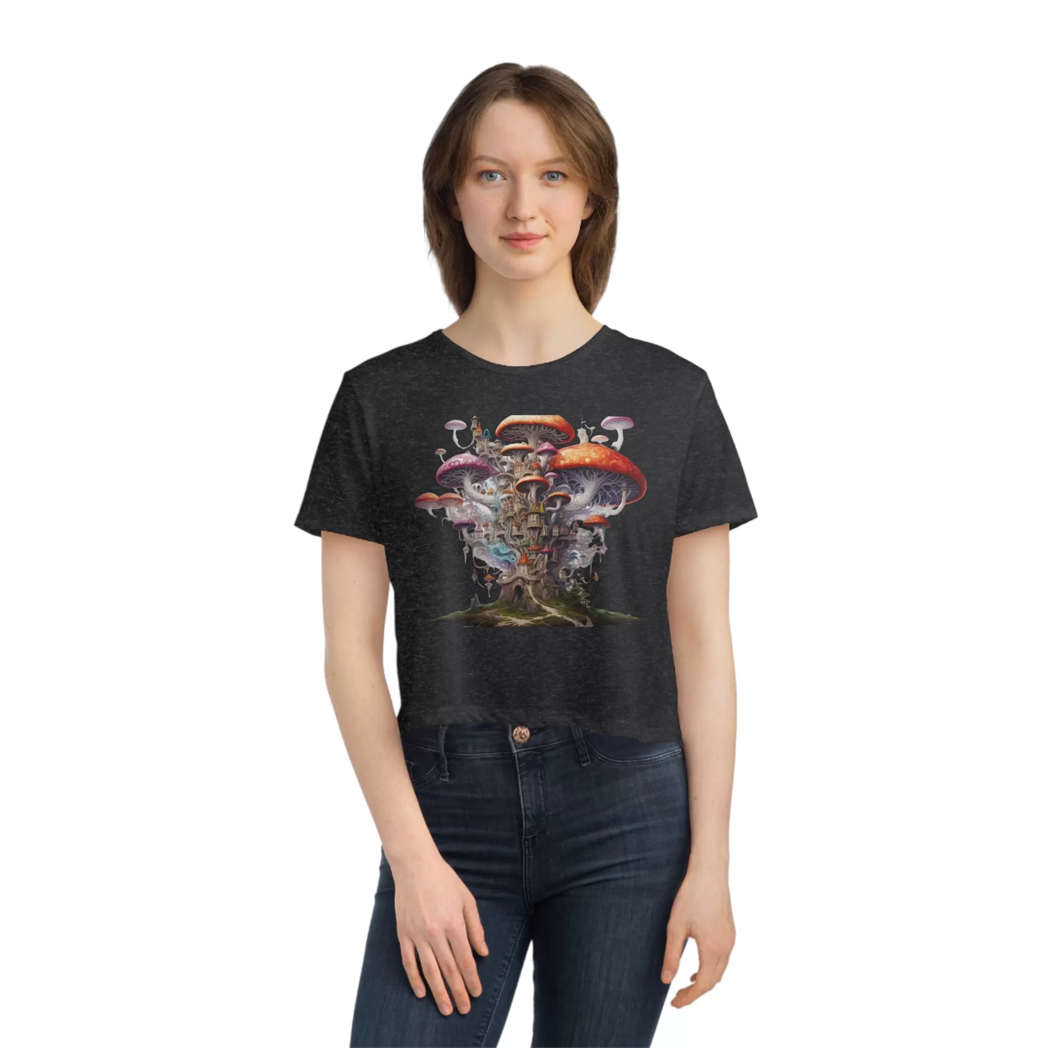 Enchanting Fairy Mushroom Island T-Shirt