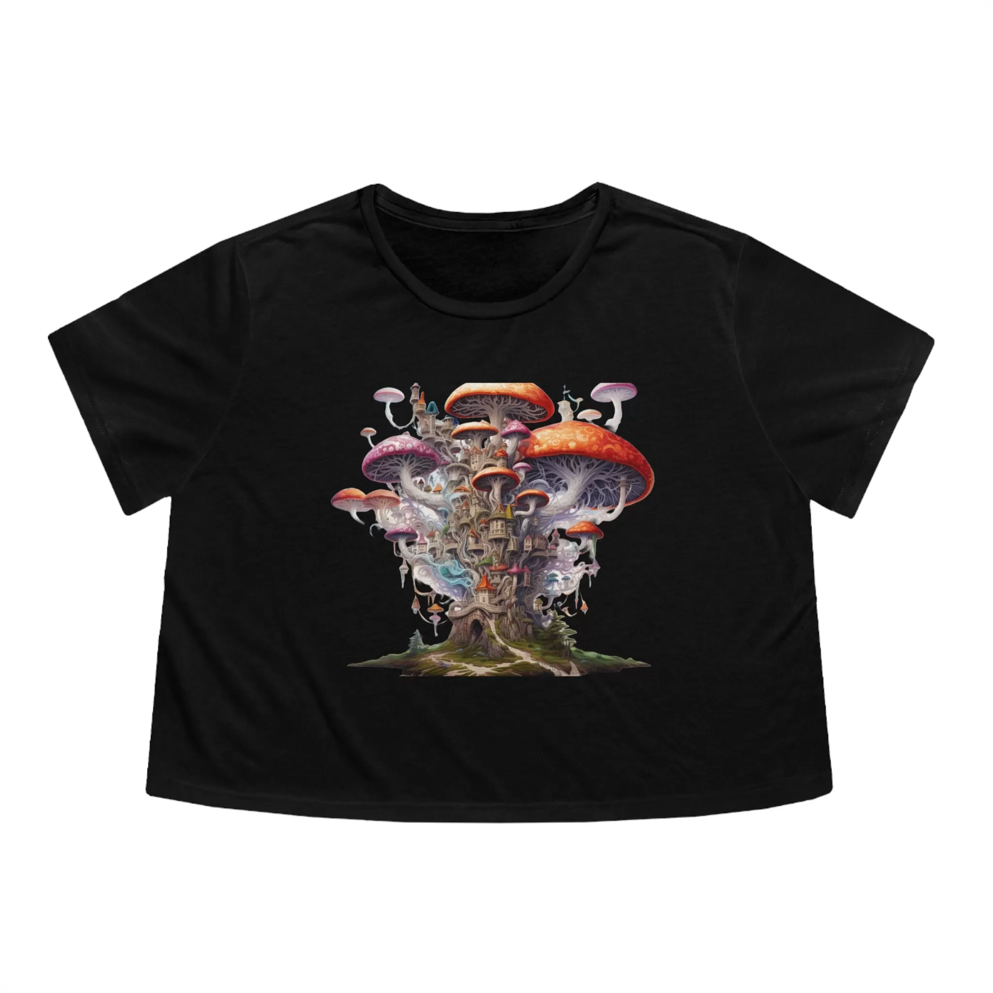 Enchanting Fairy Mushroom Island T-Shirt