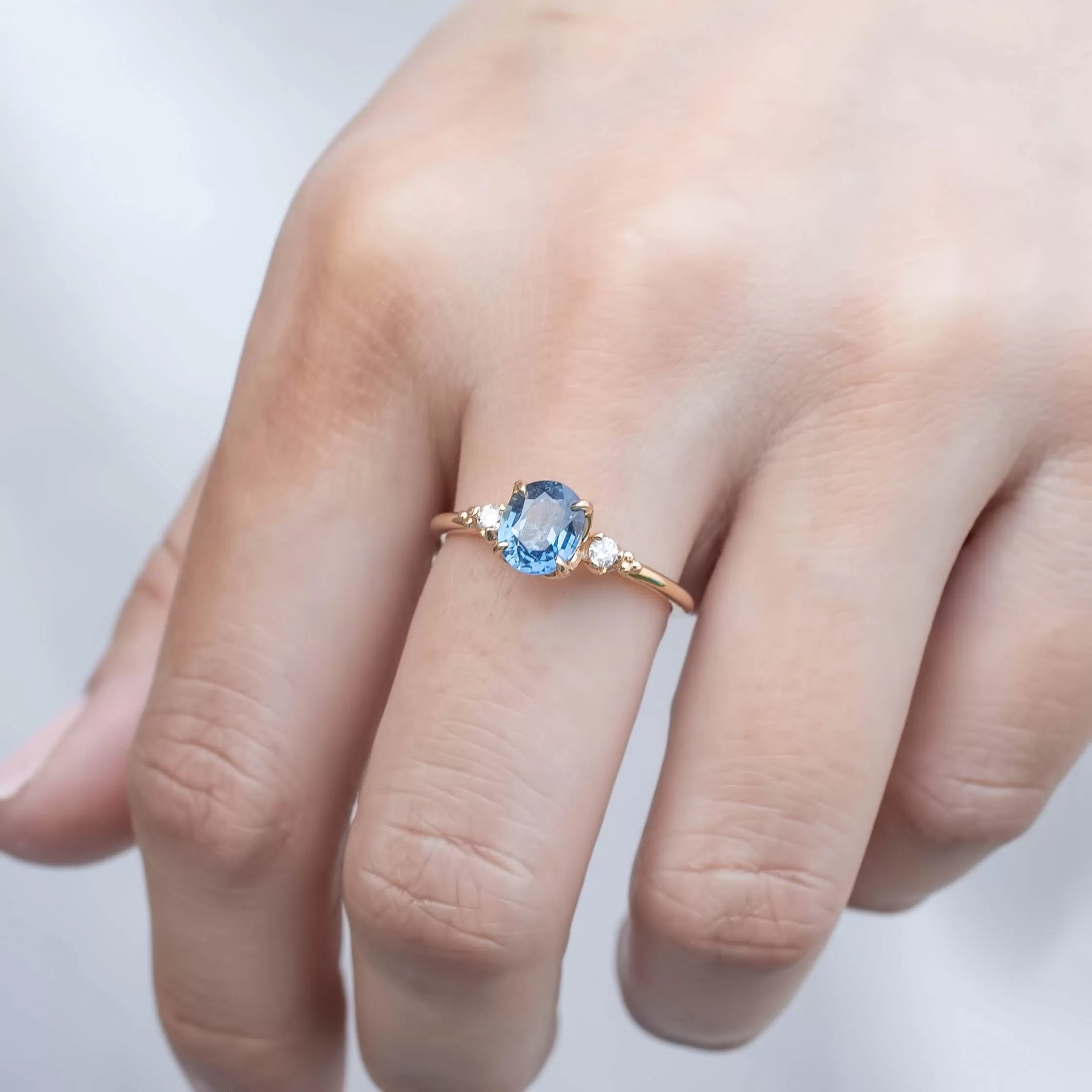 Estel Ring - 1.19ct Blue Sapphire (One of a kind)