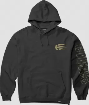 Etnies sweatshirt with hood and kangaroo pocket Joslin Pullover black-gold