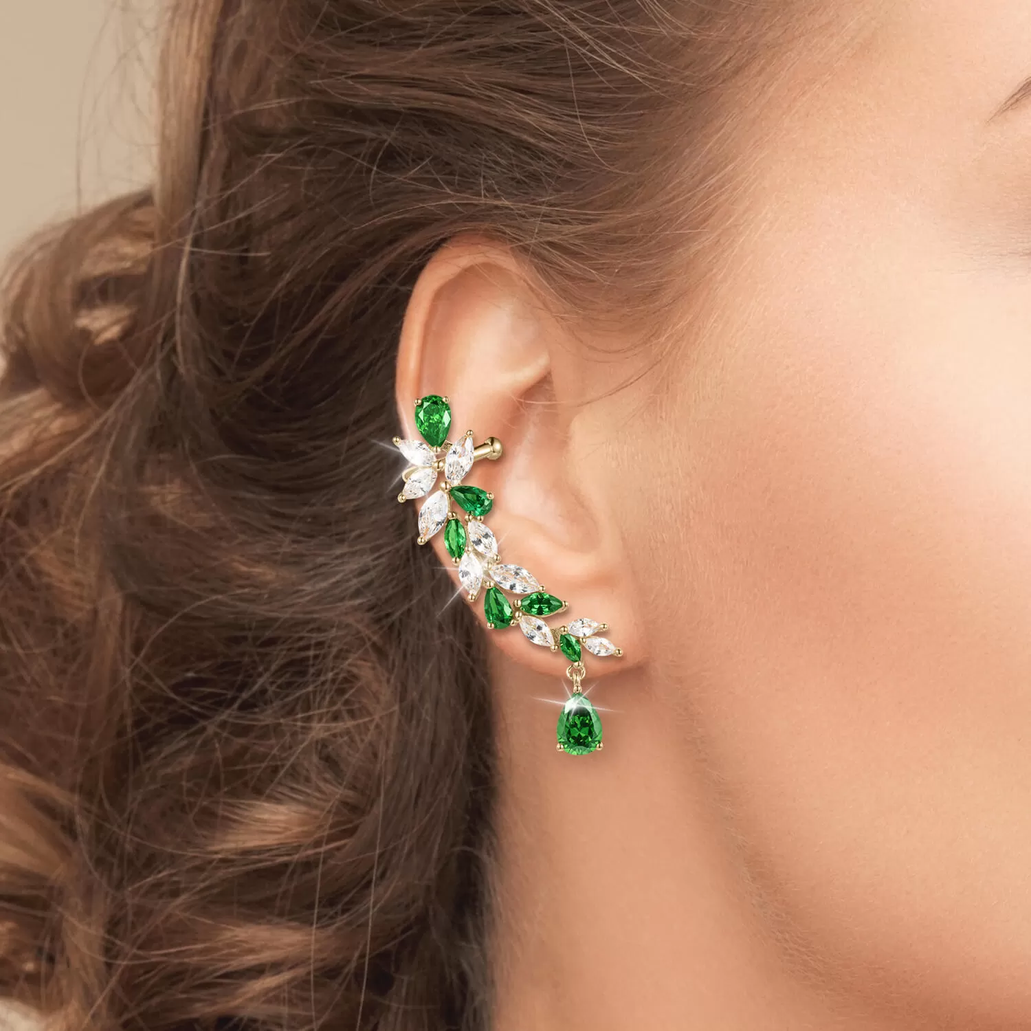 Evergreen Dream Climber Earrings