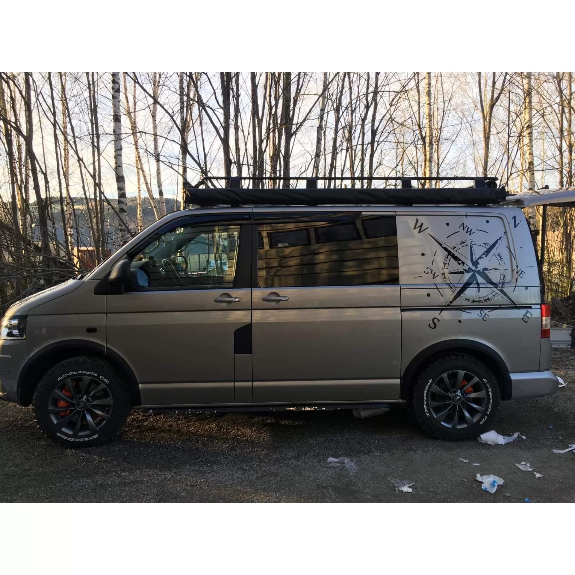 Expedition Steel Full Basket Roof Rack for Volkswagen Transporter T5 SWB