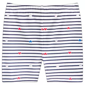 First Impressions Striped Bike Shorts