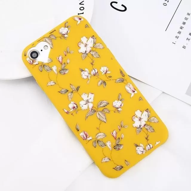 Flower Soft Cover Case For iPhone 8 mobile cover soft case