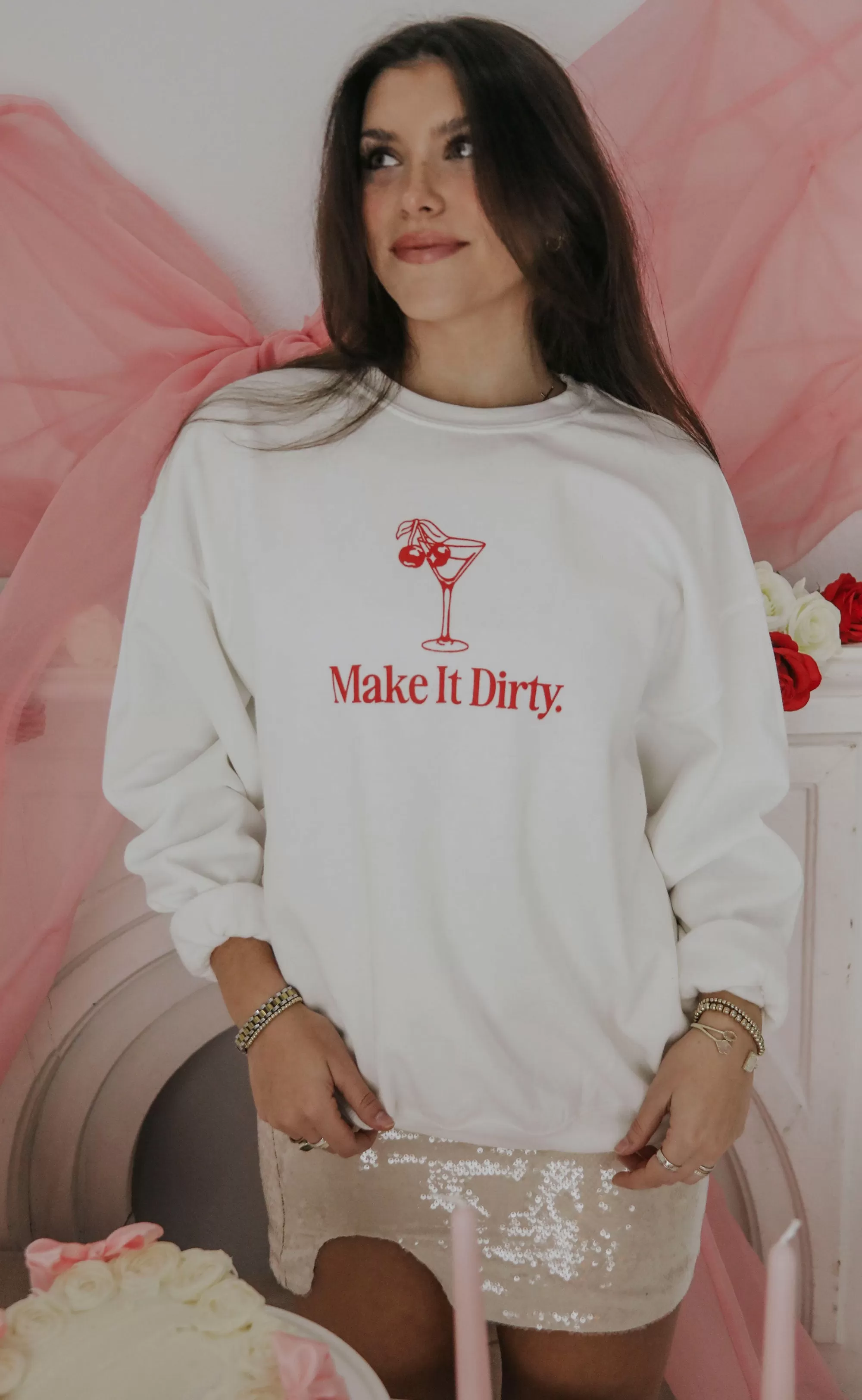 friday   saturday: make it dirty sweatshirt