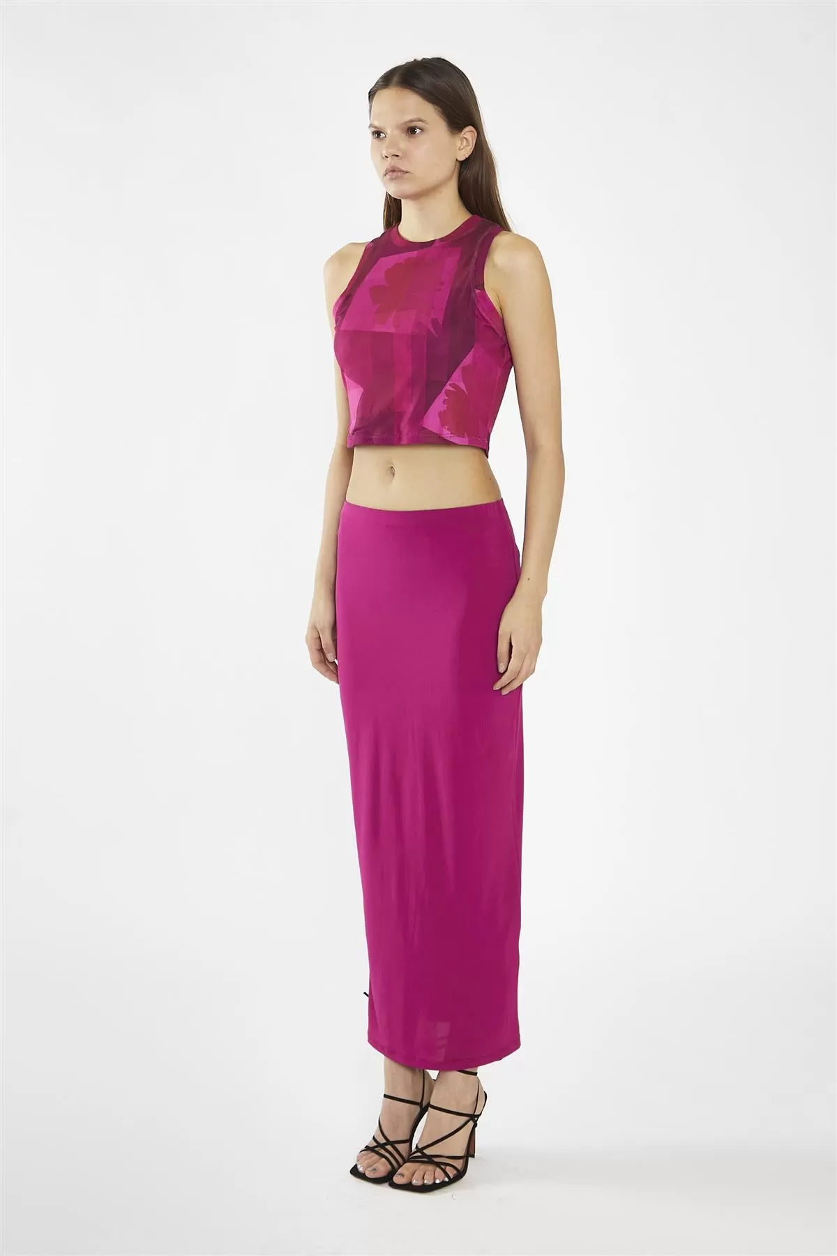 Fuchsia Maxi-Skirt