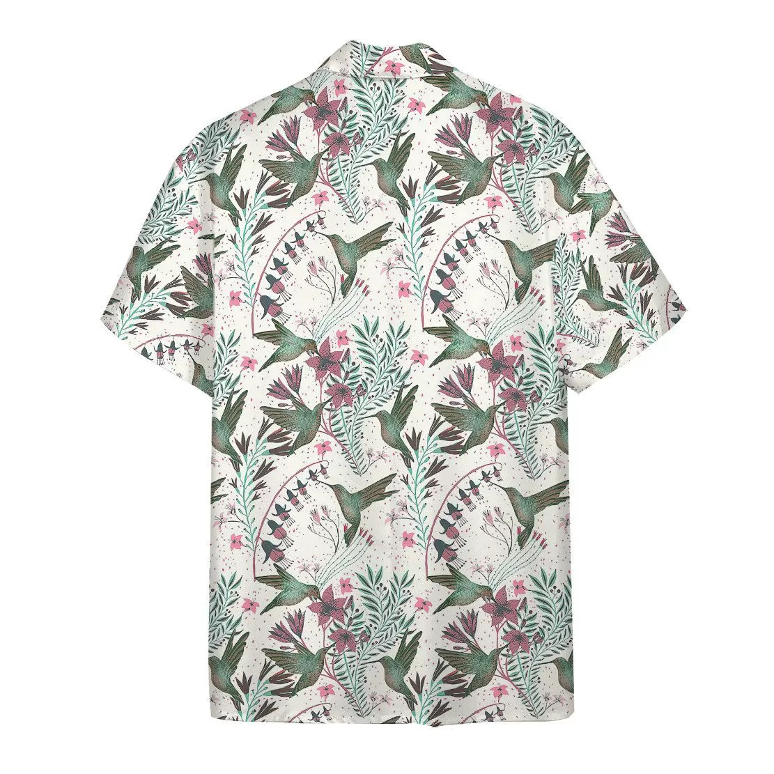 Gearhuman 3D Hummingbird With Columbine Flower Hawaii Shirt