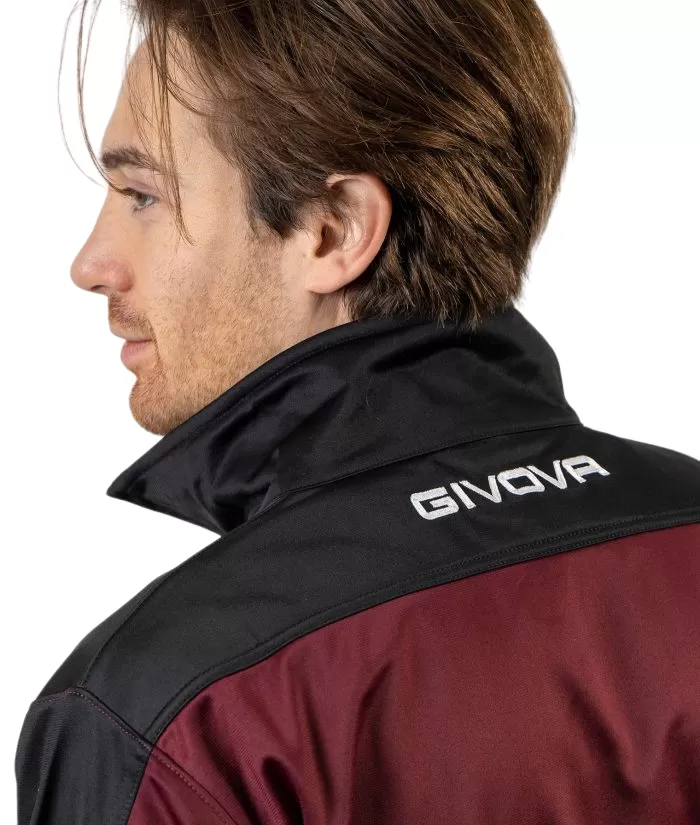 Givova Men's triacetate tracksuit Roma TR036 0810 garnet-black