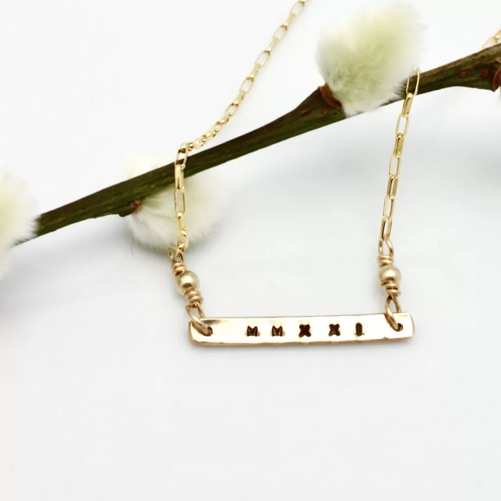 Gold Bar Necklace