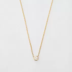 Gold Medium Barely-There Diamond Necklace