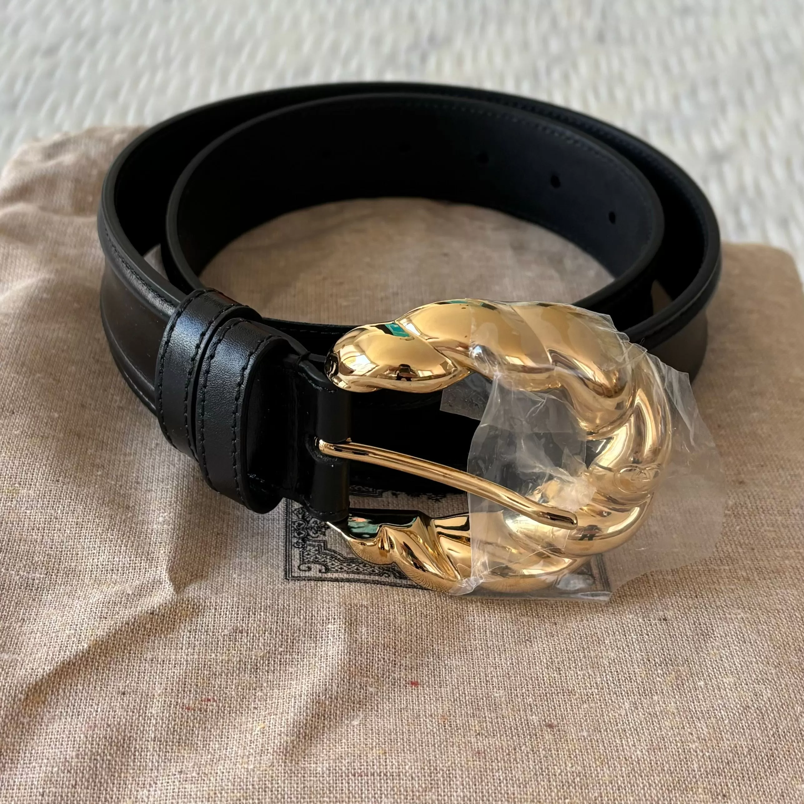 GUCCI Ciny Calfskin Lux Torchon 35mm Belt