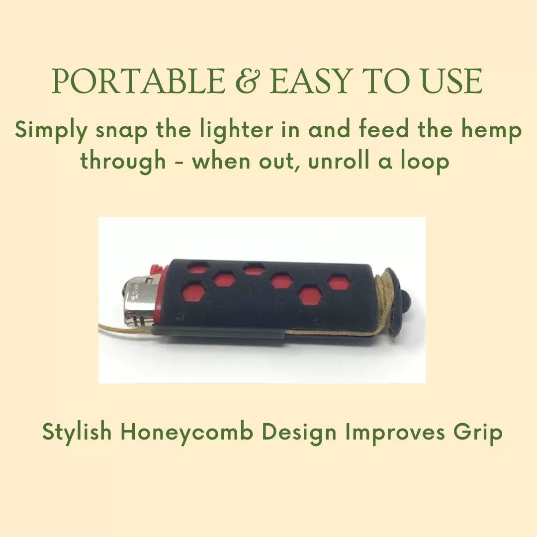 Hemp Wick Lighter Case