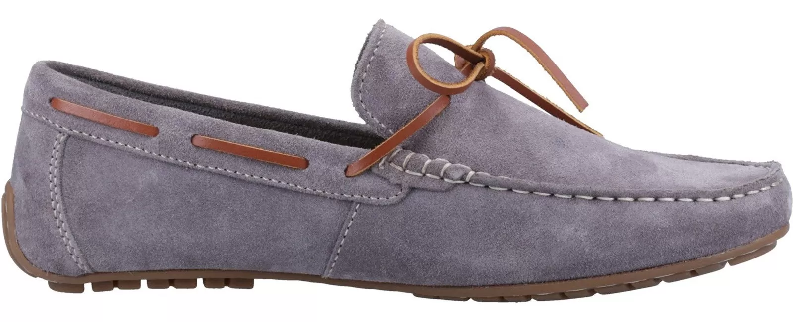 Hush Puppies Reuben Mens Suede Leather Boat Shoe