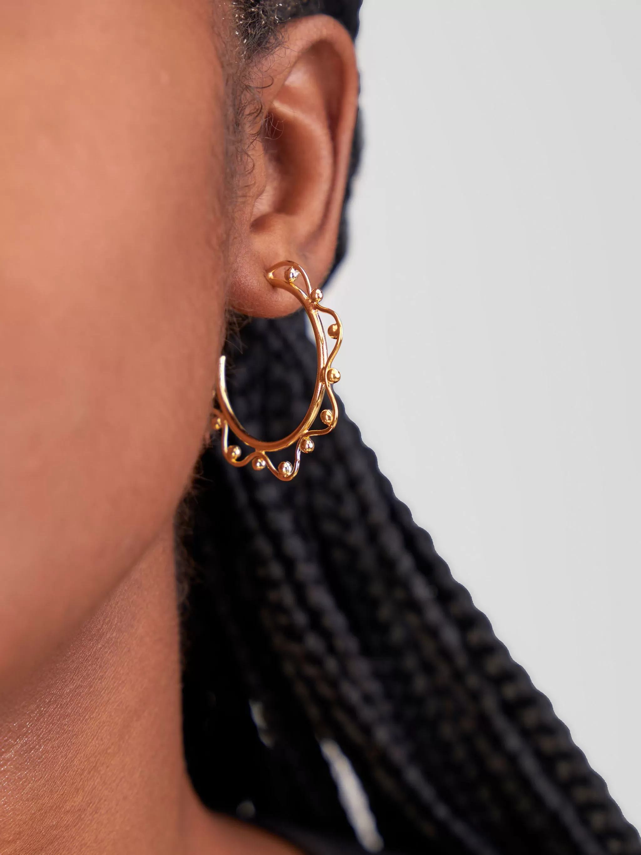 Imba Midi Hoop Earrings